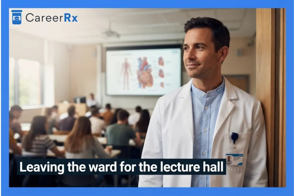 Leaving the ward for the lecture hall